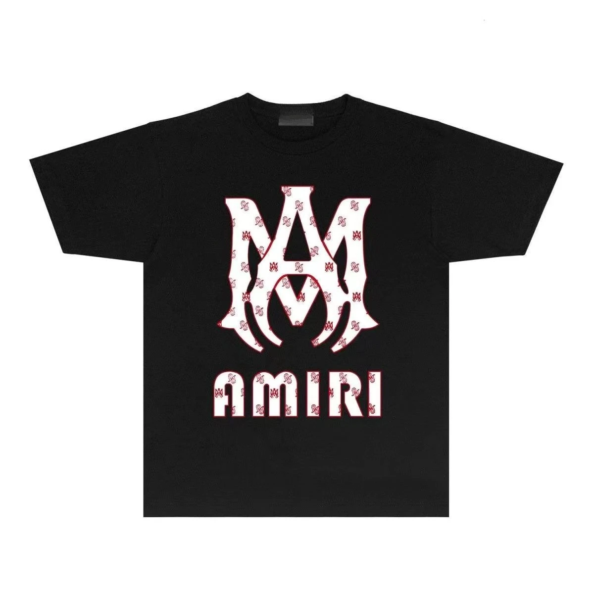 Gothic Big M Monogram Family Matching T‑Shirt Father Son Parent‑Kid Short Sleeve Hip‑hop Streetwear Outfit
