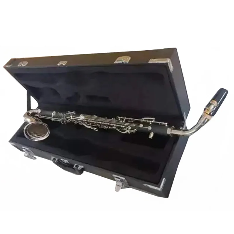 Alto Saxophone and B, Bakelite, Silver Plated Keys, with Case, High Quality Free shipping