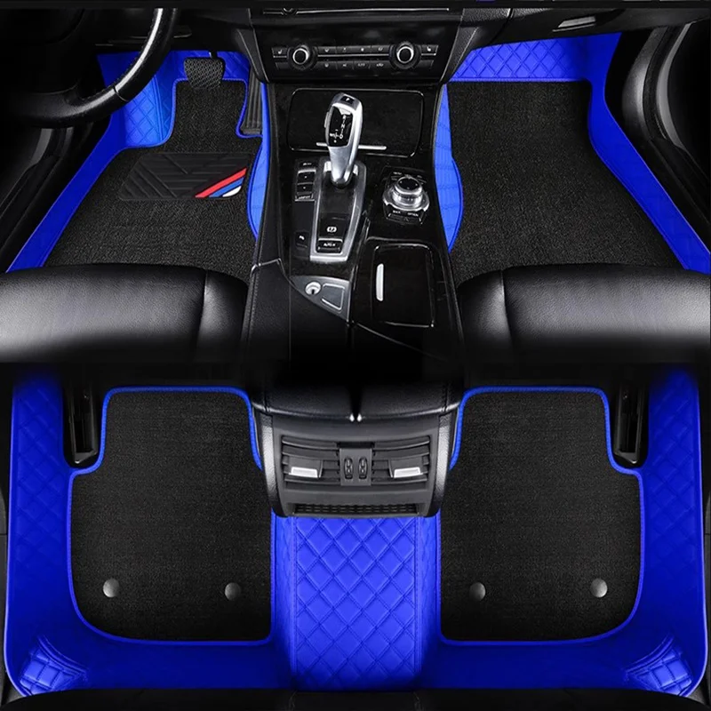 Custom Car Floor Mats For Cadillac Escalade Auto Carpets Double Layer Coche Accessories Floor Liners Blanket