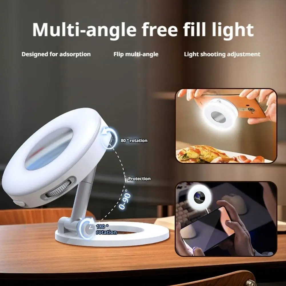 Nuova mini luce di riempimento magnetica per telefono cellulare tri colori selfie per accessori per telefoni cellulari con luce di tiro pieghevole portatile Magsafe