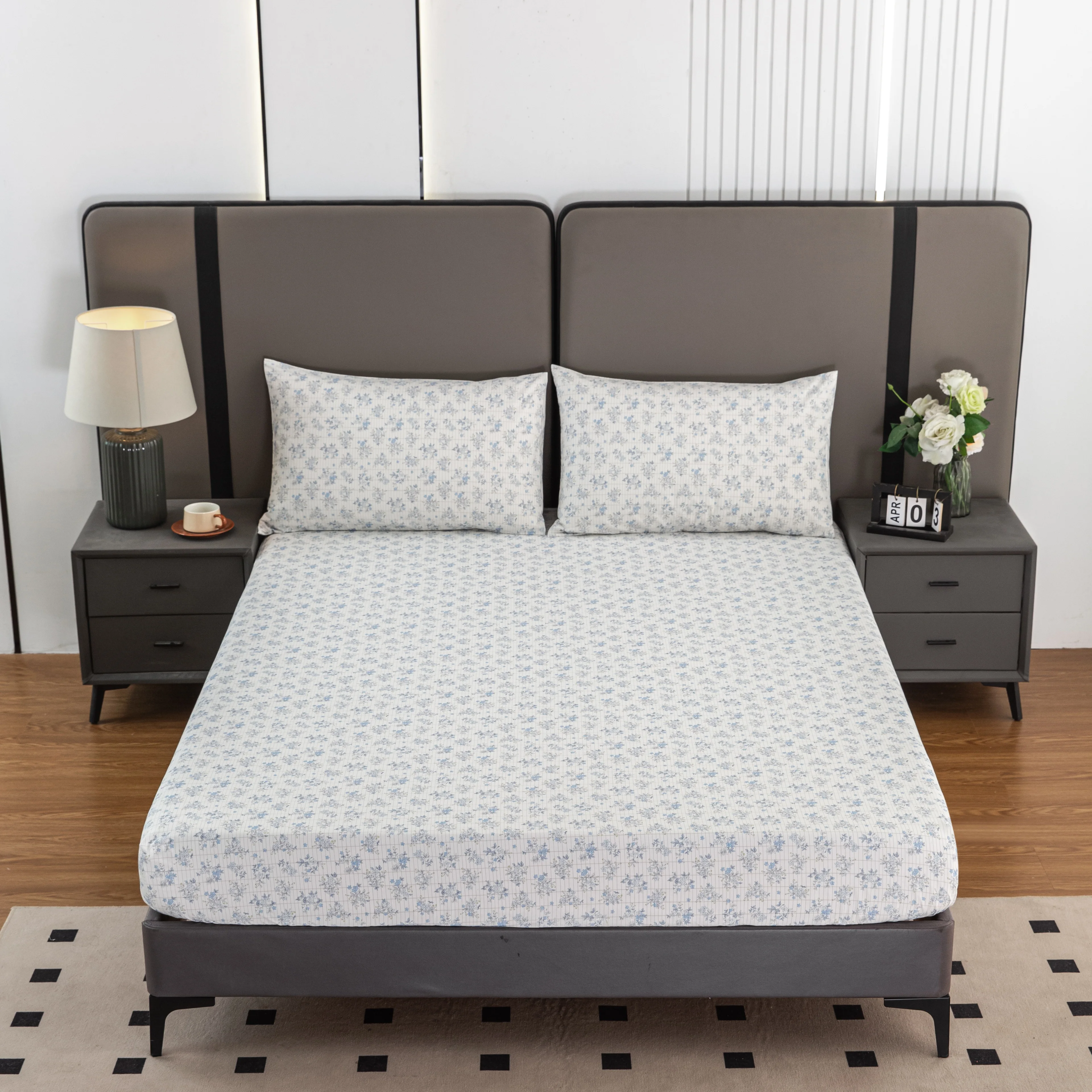 

Простыня Sleep Better Twin XL-99*203 см, серебряная ткань, природа, хлопок, здоровье, wellness, простыня с белым цветочным принтом, пастораль