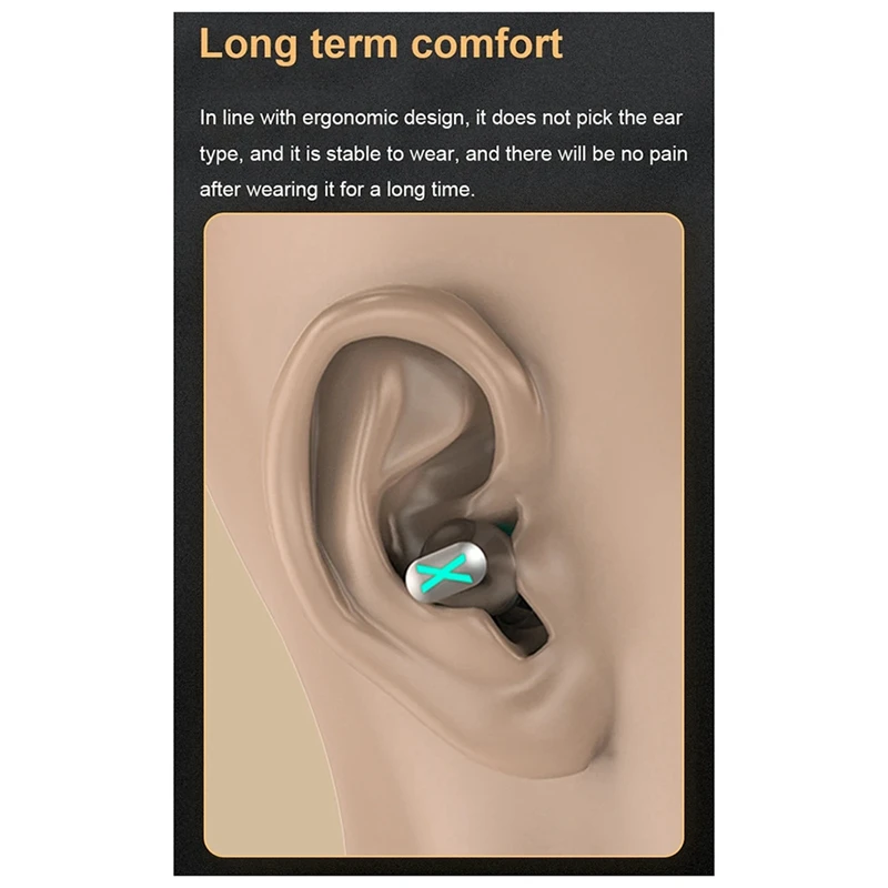 TWS Bluetooth-Compatible Earphones In-Ear Noise Cancel Mechanical Style Wireless E-Sports Gaming Headsets