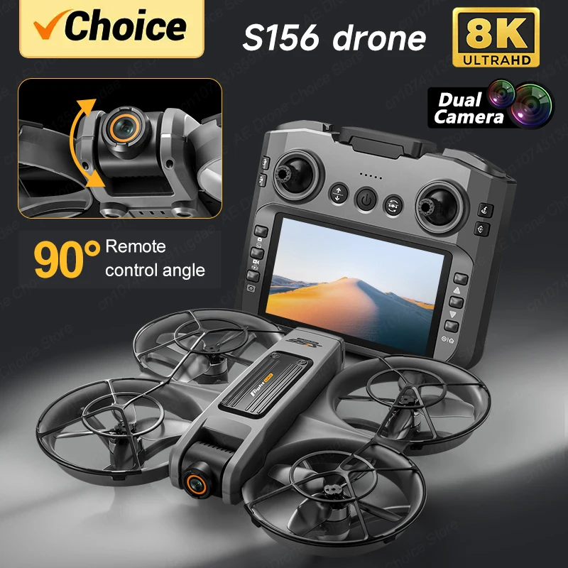 

НОВЫЙ S156 RC Дрон 4K 8K WIFI Профессиональная аэрофотосъемка с дистанционным управлением Самолет HD Двойная камера Квадрокоптер Игрушка для мальчиков БПЛА Дрон