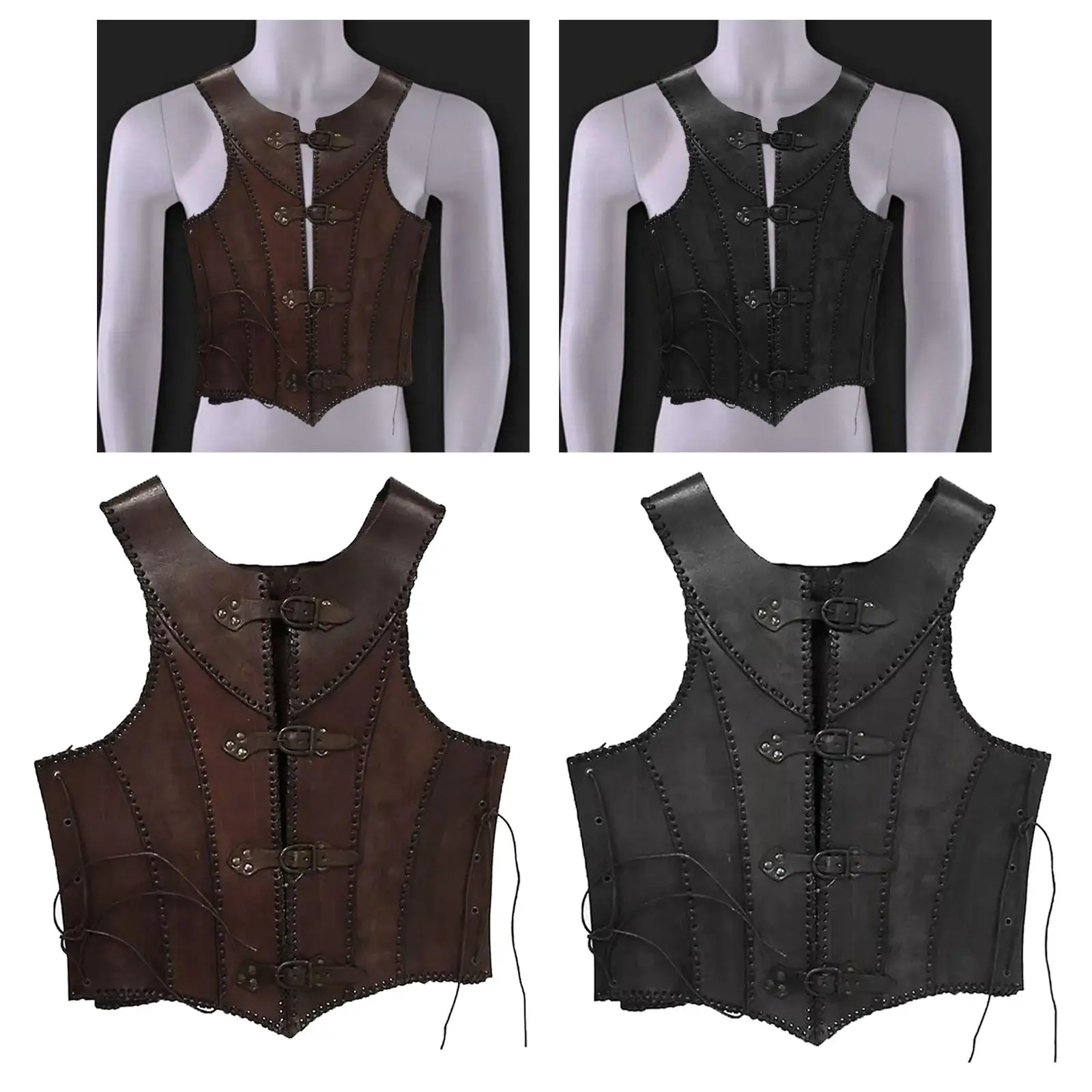 Mittelalter liche Brust Rüstung Steampunk Söldner Ritter Weste Tops Dekore Ritter Kostüm