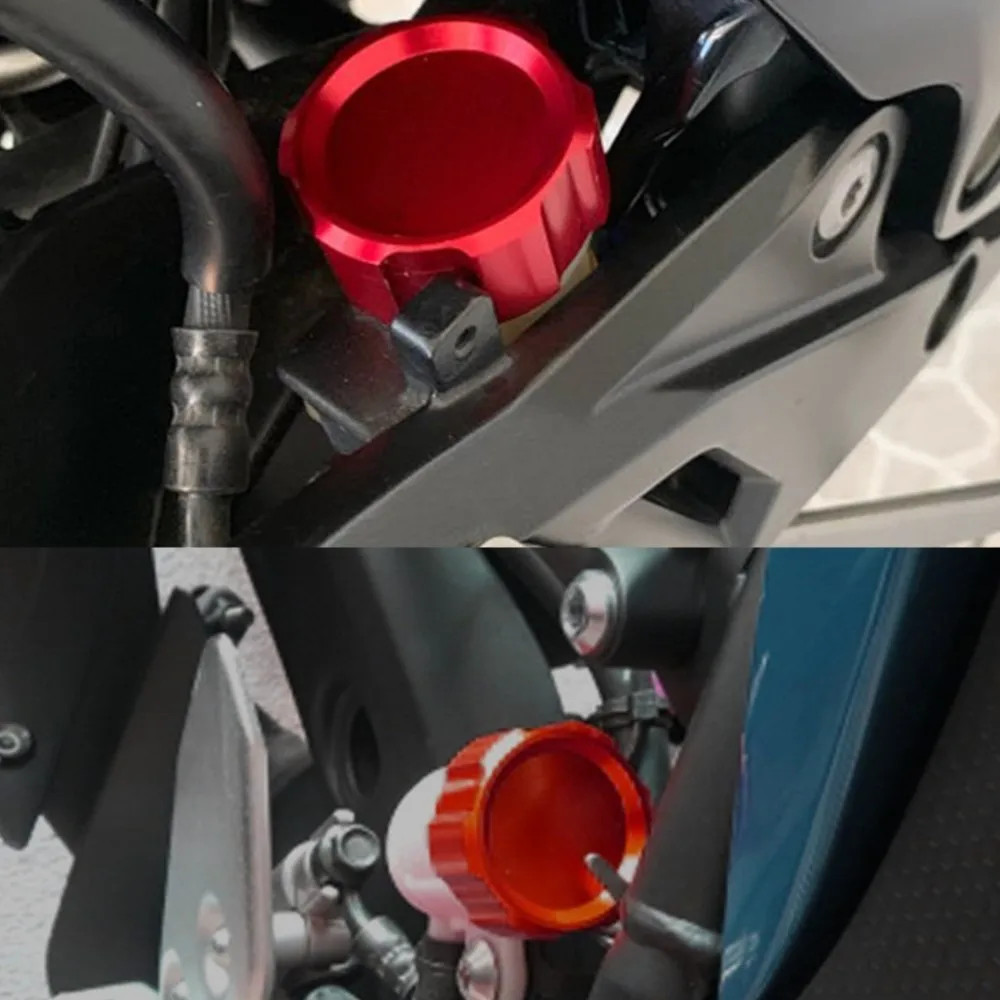 

Motorcycle Rear Brake Master Cylinder Reservoir Cover Cap CNC Aluminum For BMW S1000R S1000RR S1000XR 2009-2019 2018 2017 2016