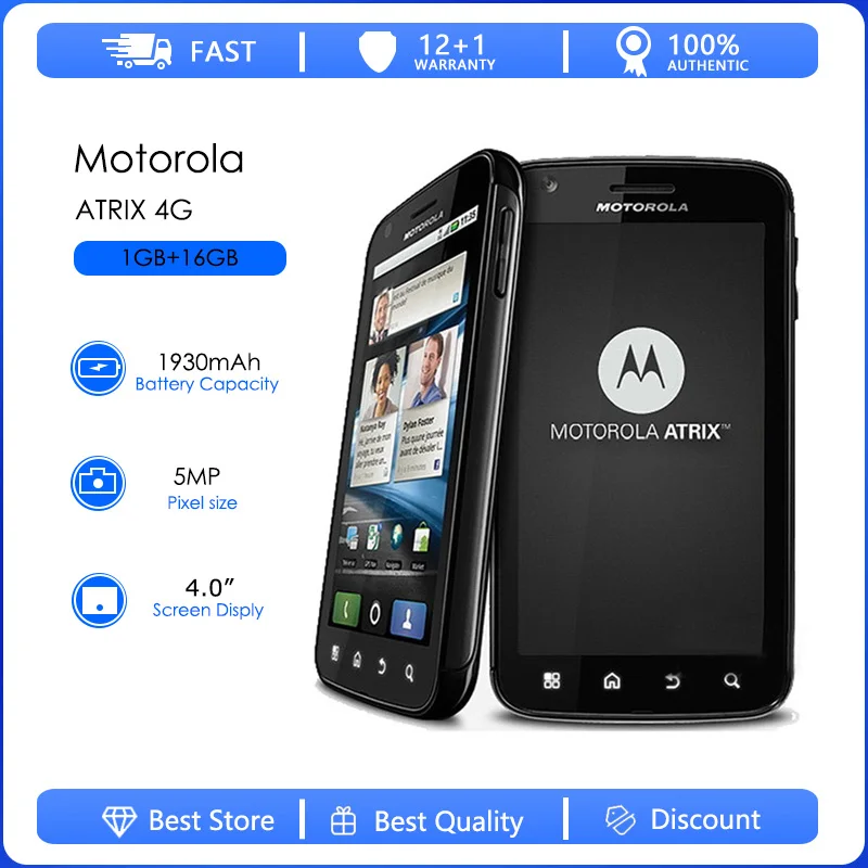 Motorola ATRIX 4G MB860 Восстановленный оригинальный съемный аккумулятор MB860 1930 мАч сотовый телефон Оптовая продажа Бесплатная доставка