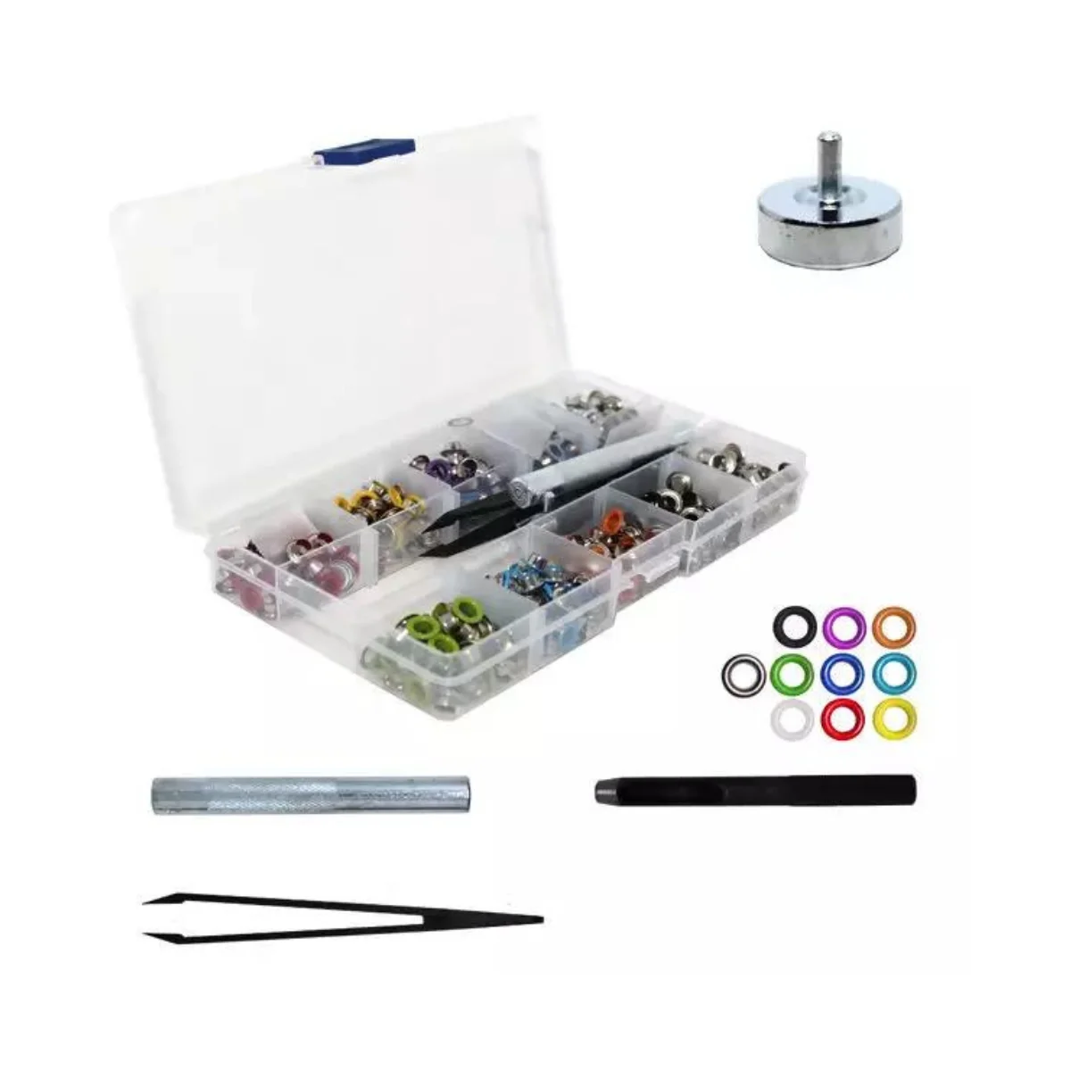 Lanmax LM Color Eyelets Kit-400 110/50 + Leiser, Leat and Tweezers Kit