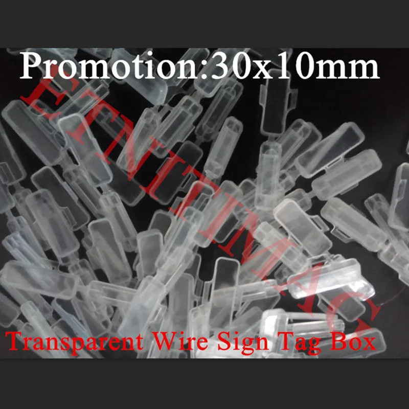 Promotion 3010 30x10mm 30*10 Transparent Clear Waterproof Wire Sign Cable Tie Marker Labeled Tag Box 200 PK Free Delivery