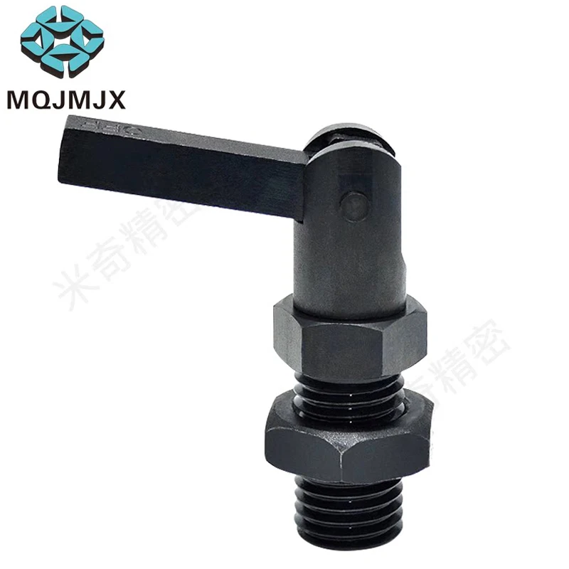 L Handle Self-Locking Indexing Plunger XNSR Carbon Steel Black Oxide M12/M16/M20 Coarse Fine Thread Spring Locating Pin Knob Typ