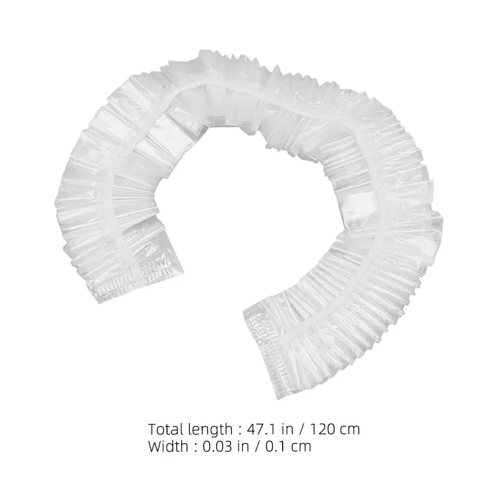 20Pcs Penutup Plastik Elastis Sekali Pakai untuk Makanan, Pembungkus Makanan Elastis untuk Mangkuk Dapur, Piring, Alat Penggorengan Udara, Pembungkus Roti, Pelindung dari Debu