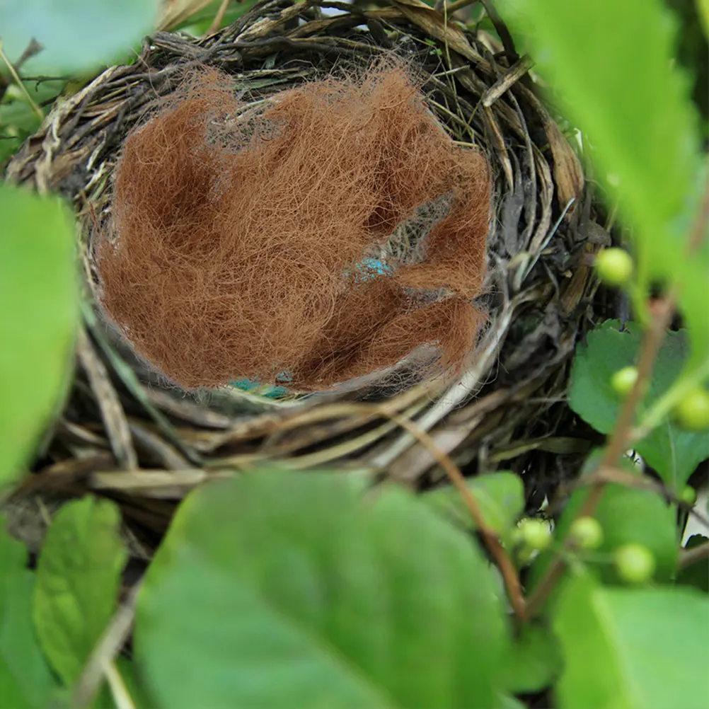 

Bird Nest Cushion Material Light Coconut Silk Woven Nests Bedding 100 Natural DIY Supplies Parakeets Parrots