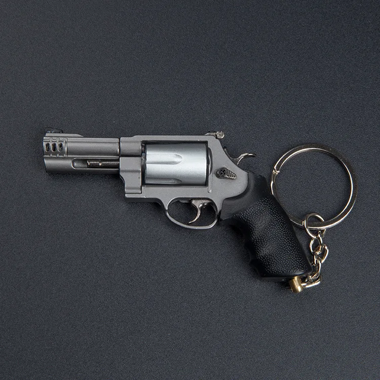 Alloy Desert Eagle Keychain Gun Style Alloy Detachable B13 Sports Key Ring Backpack Decor Gift Christmas for Military Fans view 6