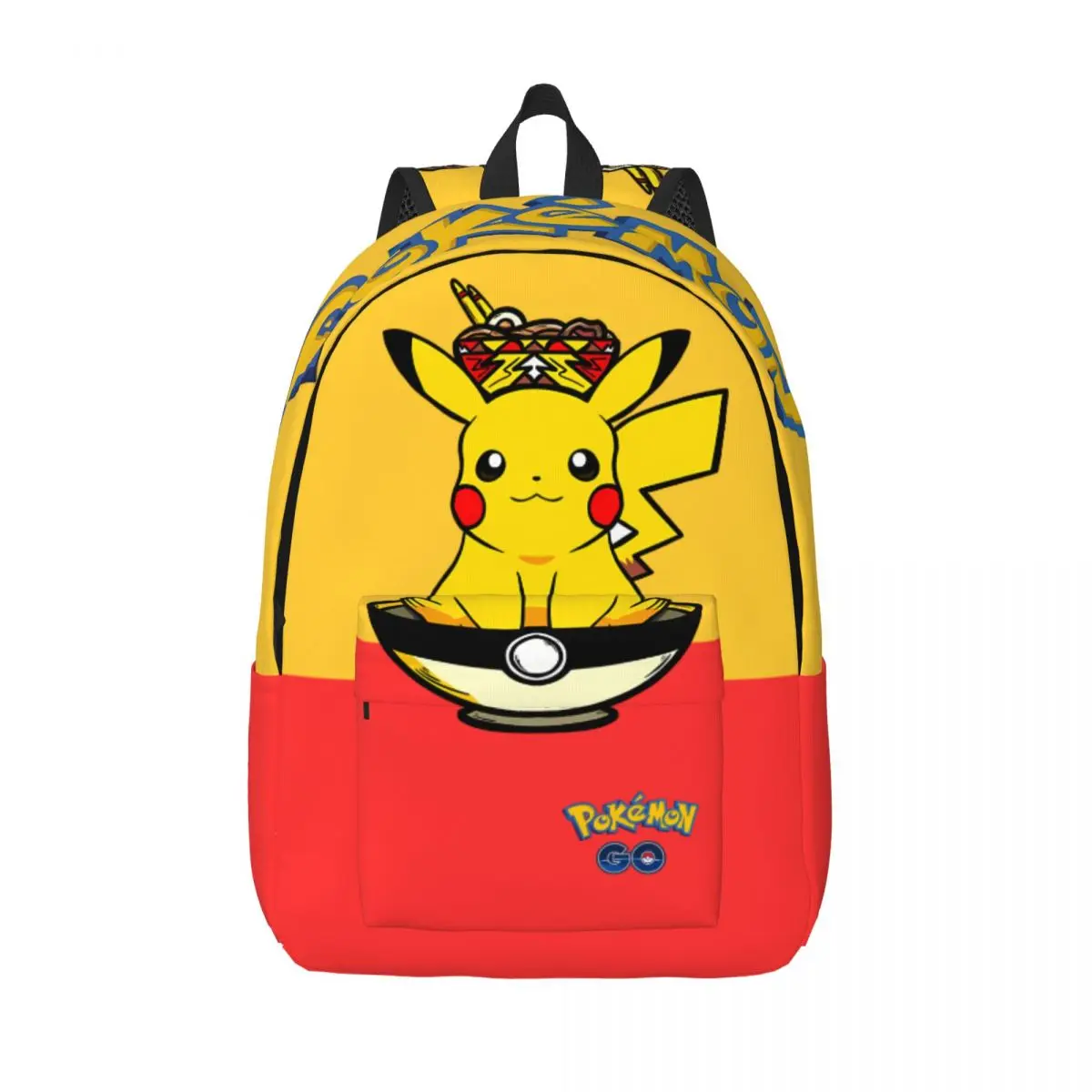 

Pokemon Pokeramen Sticker Book Pack Pocket Monster Pikachu For Women Classic Journey Birthday Zipper Closure Schoolbag