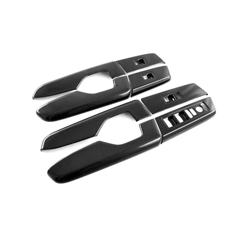 

For Honda CR-V CRV 2023 2024 Car Window Lift Button Switch Panel Cover Door Handle Bezel Trim ,ABS Carbon Fiber
