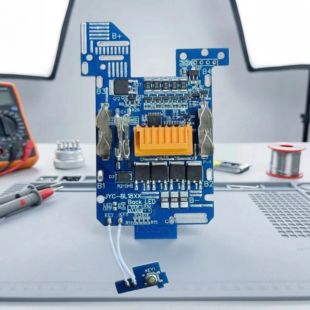 Image of 18V BMS Balancier-Lade-PCB-Schutzplatine mit LED-Anzeige für Makita BL1830 BL1815 LXT400 Lithium-Ionen-Akku