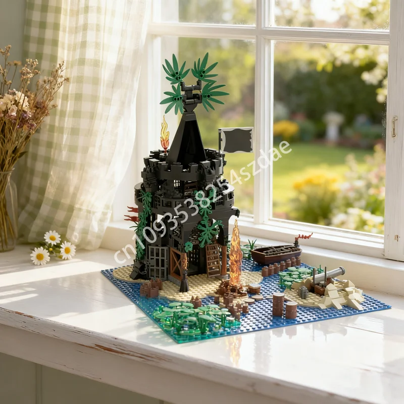 

580pcs MOC Stay Away Island Part I Prison Piratesed Model Building Toy Blocks Christmas Gifts Idea Education Brick Kids Birthday