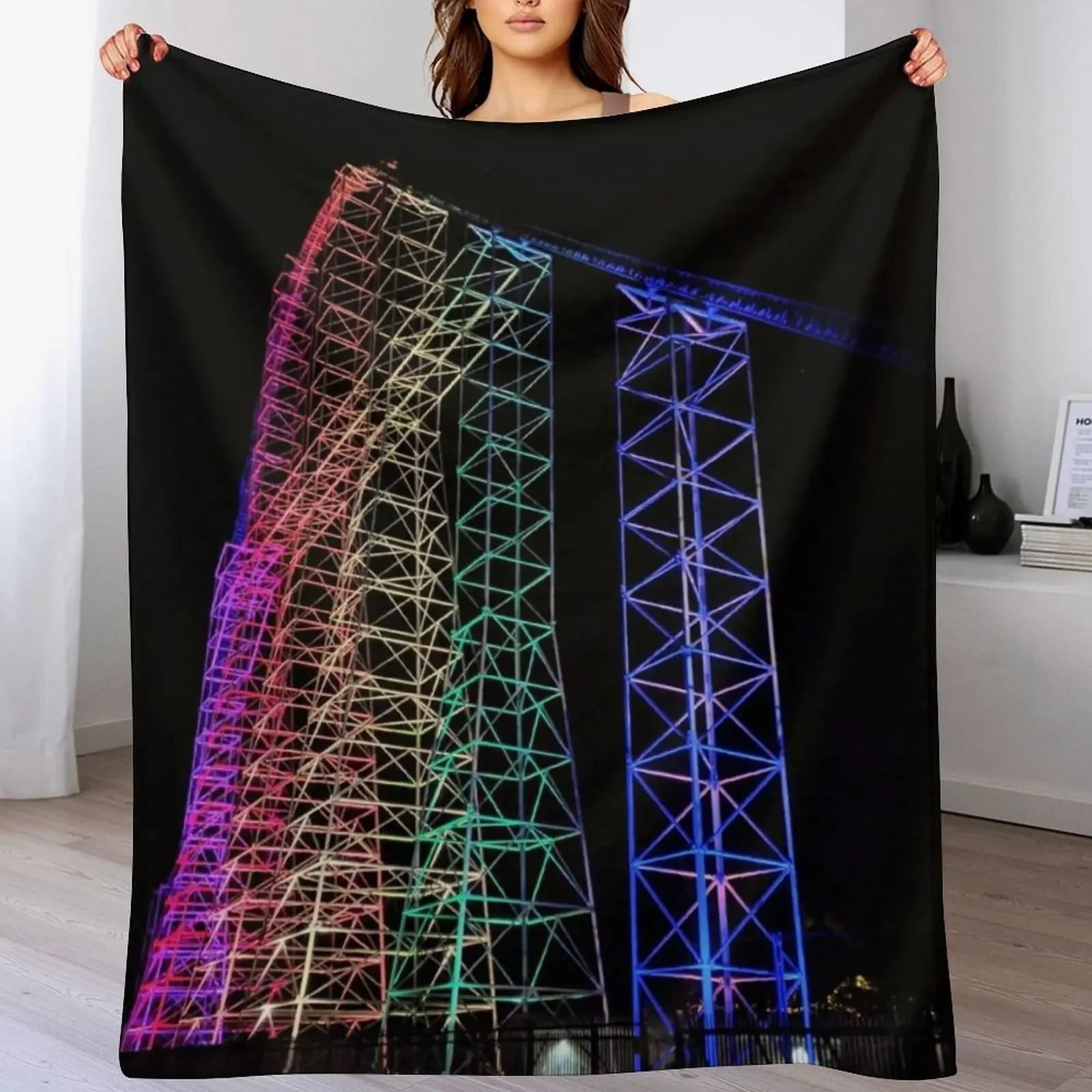 

Millennium Force Throw Blanket Multi-Purpose Bed covers Flannel Fabric wednesday Blankets