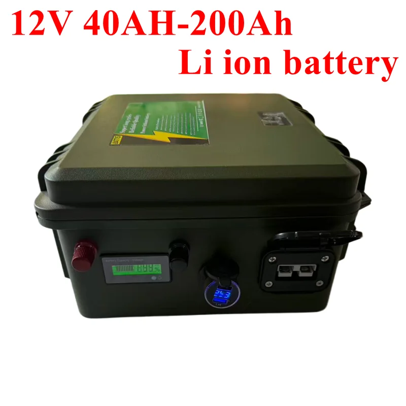 3S 12V 50Ah 60Ah 80Ah 100ah 150Ah 200ah lithium li ion battery pack for kayak Trolling Motor Fishing Inflatable Boat camping
