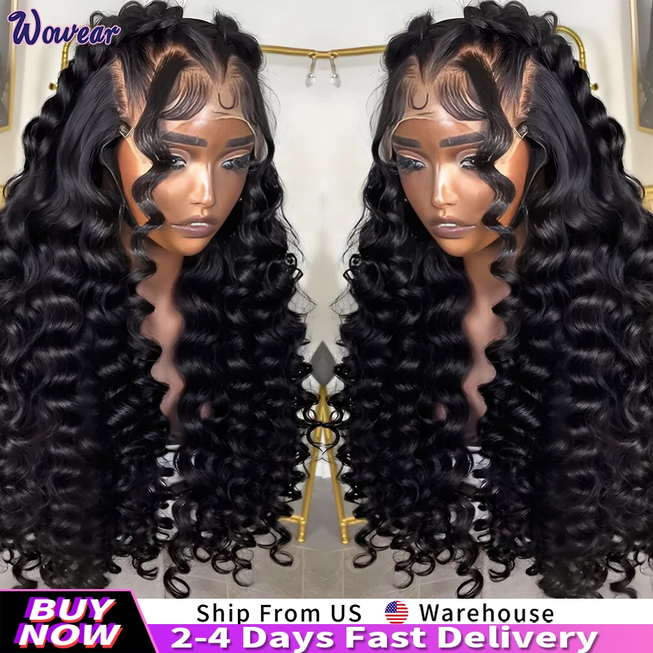 

13x6 HD 30 40 Inch Loose Deep Wave Lace Front Human Hair Wigs Water Wave Curly 13x4 Lace Frontal Raw Brazilian Remy Hair Wig