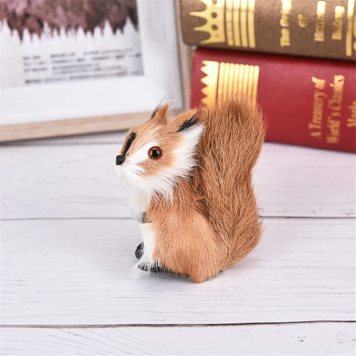 A71Z Simulated Squirrel Gift Animal Model Holiday Decoration