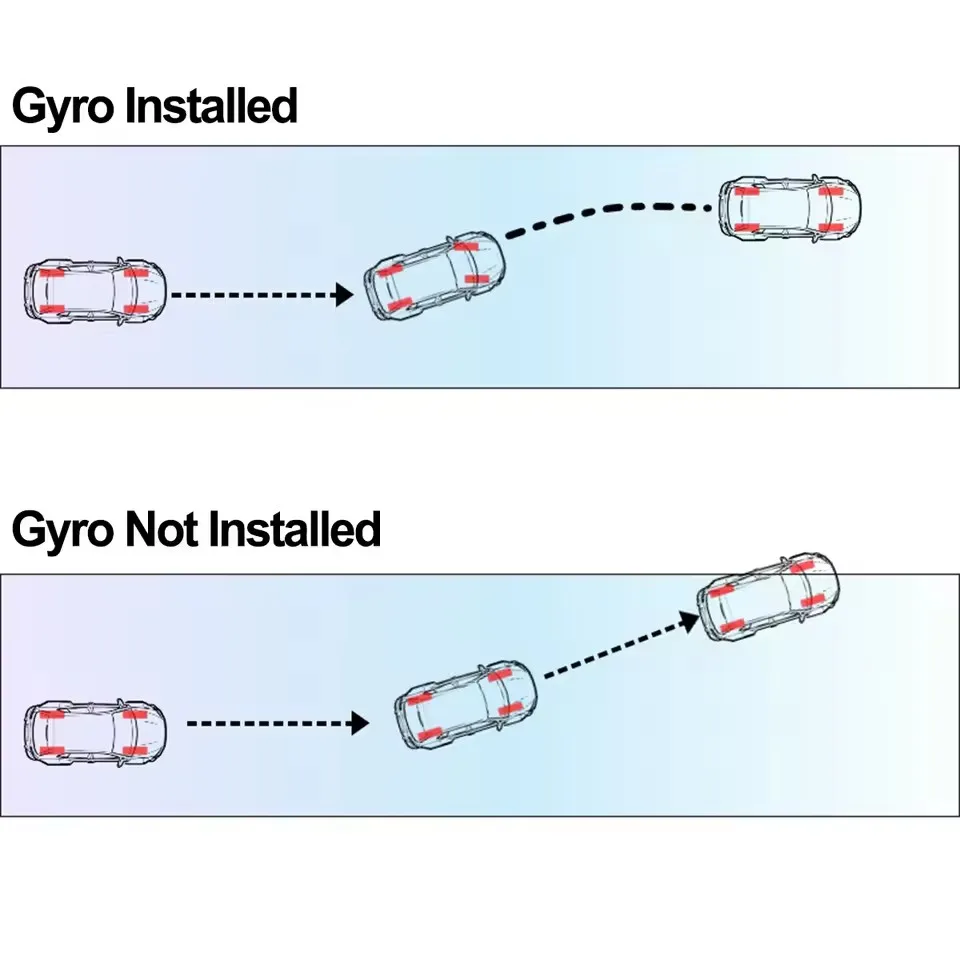 ชุดกันสั่นไจโร 3 แกน RX-G7B สำหรับรถแข่ง/เรือบังคับวิทยุ ตัวเครื่องโลหะ CNC รองรับแรงดันไฟฟ้า 4.8-10V สำหรับอะไหล่รถแข่ง/เรือบังคับ