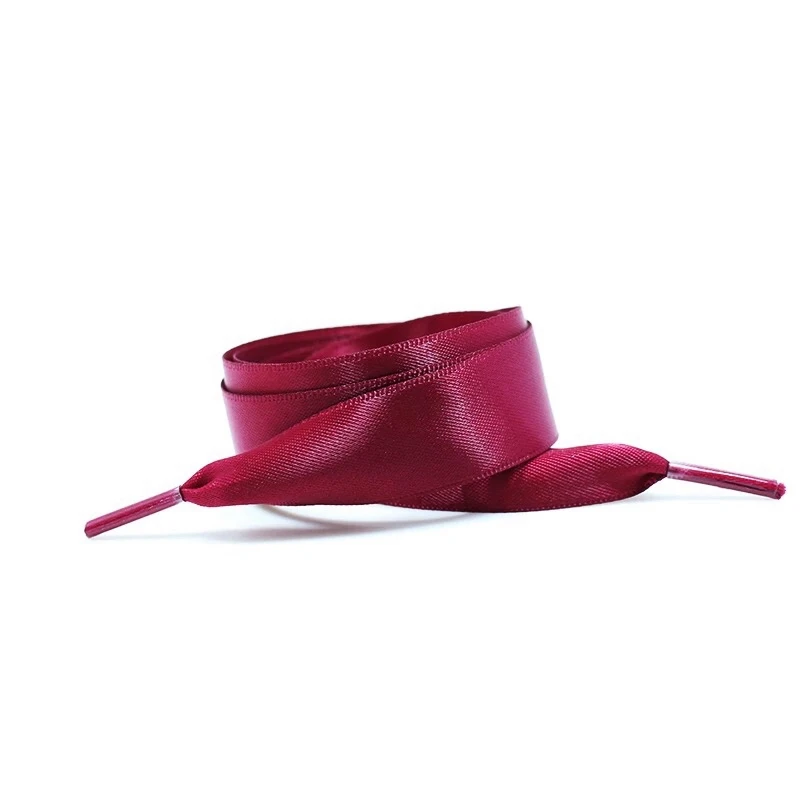 1 Paar Zijden Satijnen Schoenveters 2Cm Breedte Lint Platte Veters Vrouwen Laarzen Sneakers Schoenveter 22 Kleuren 80/100/120/140Cm Schoenaccessoires