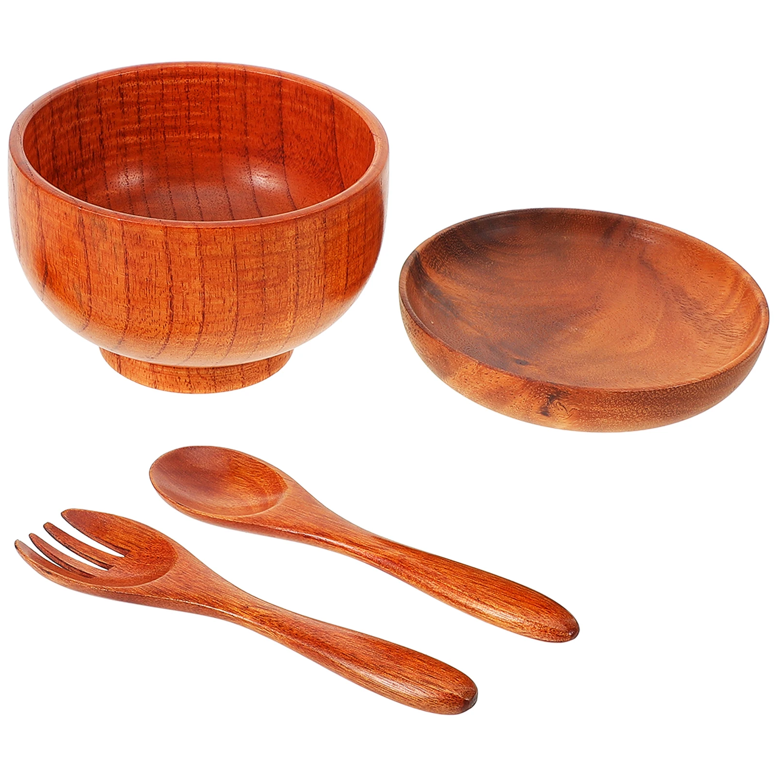 

Wooden Spoon Large Fruit Salad Bowl Smooth Edge Anti Scald Soup Pasta Rice Kitchen Wooden Bowls For Salad