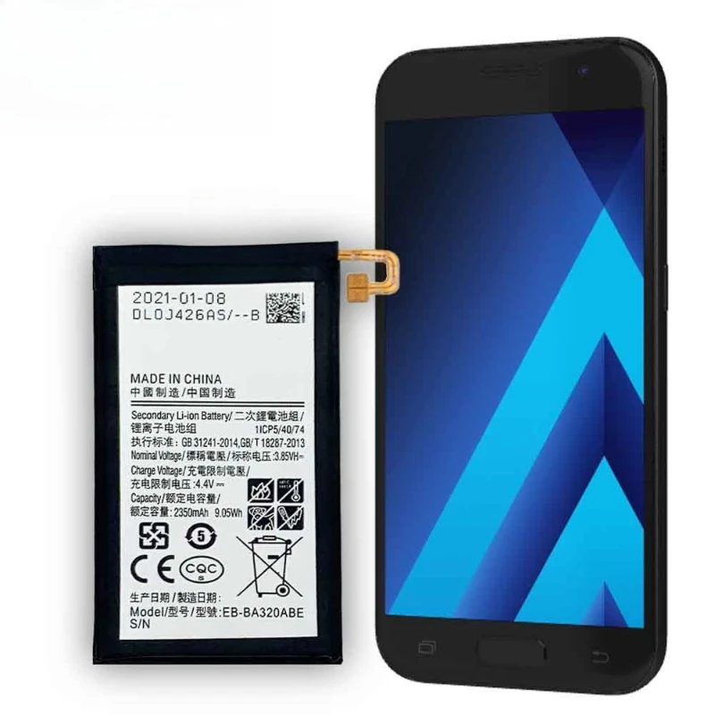 EB-BA320ABE 2350mAh العلامة التجارية الجديدة بطارية الهاتف لسامسونج غالاكسي A3 (2017) A320 SM-A320F A320FL A320Y A320F/DS A320Y/DS + أدوات