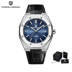 2022 New PAGANI DESIGN Leather Men NH35 Automatic Mechanical Wristwatch Sapphire Clock Steel Waterproof Top Brand Reloj Hombre