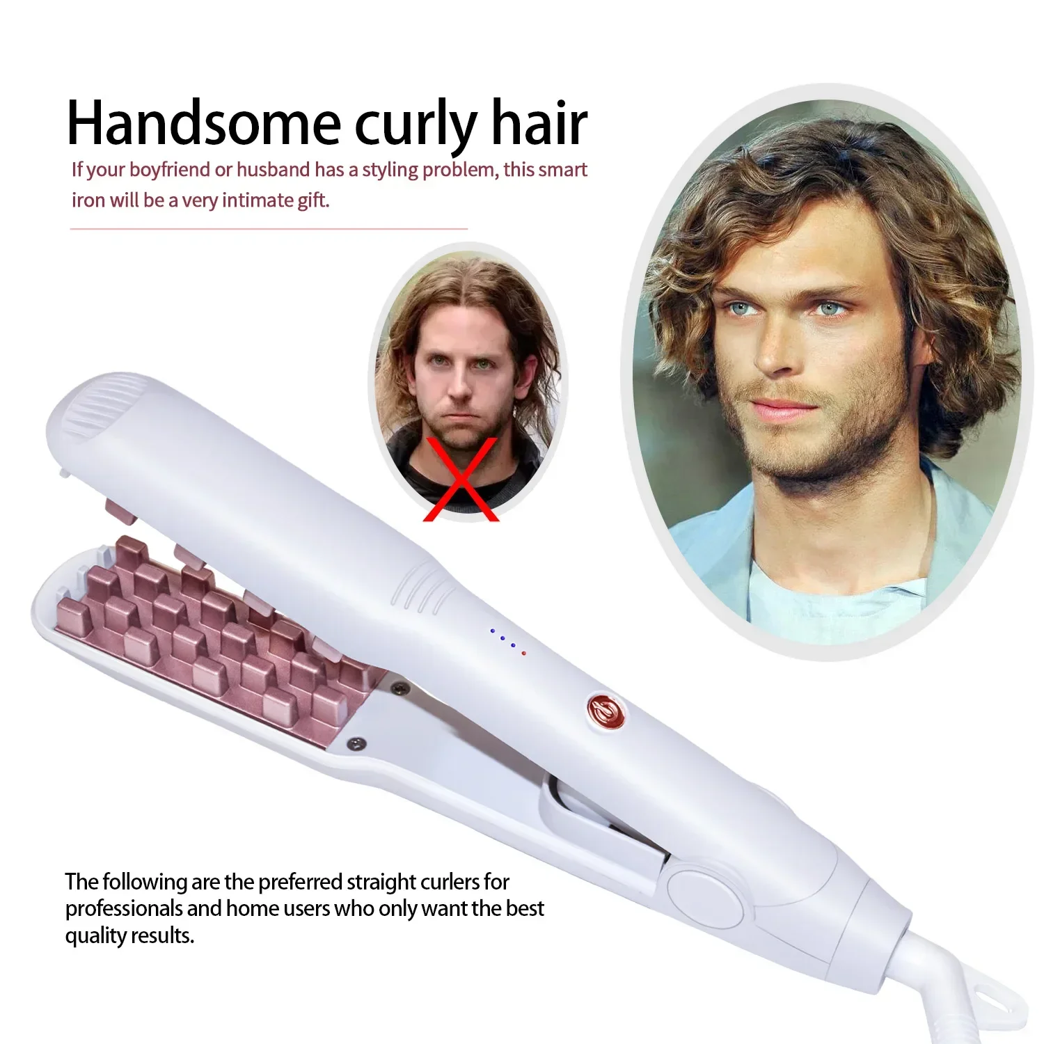 

Portable Mini Corn Whisker Grid Splint, Tin Paper Perm Pad Short and Fluffy Hair Male Hair Root Perm Curling Stick