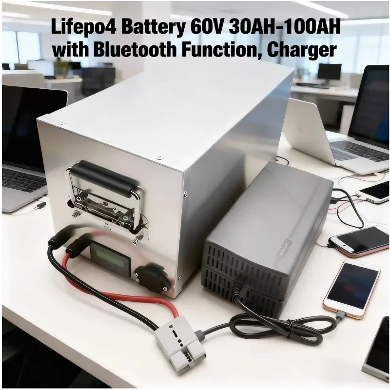 

High Capacity Lifepo4 60V Lithium Battery 25Ah-130Ah with BMS, Fit Rickshaw Off-road Vehicle 1000W-3000W