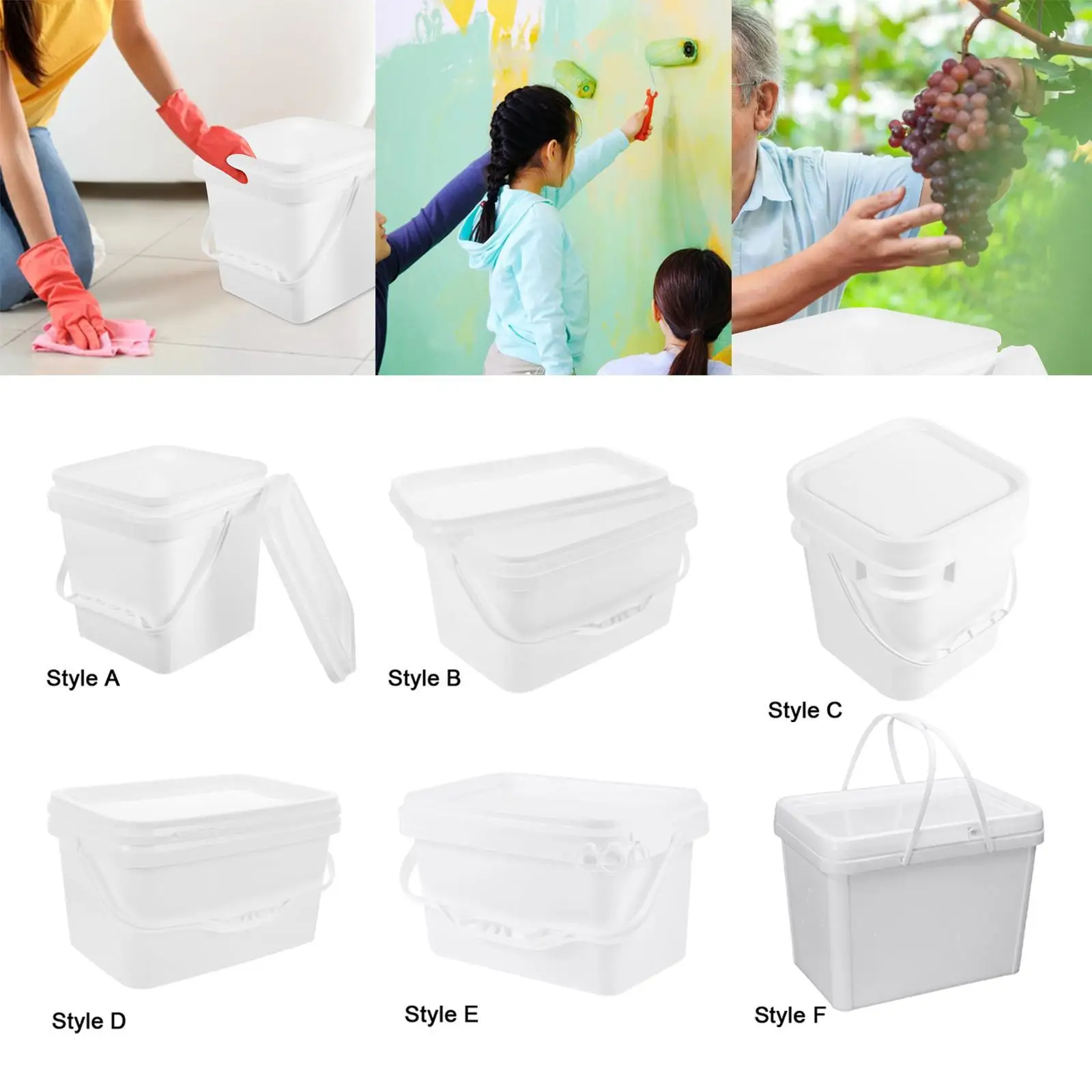 Paint Bucket Multifunctional for Painting Paint Pail for Small Paint Repairs