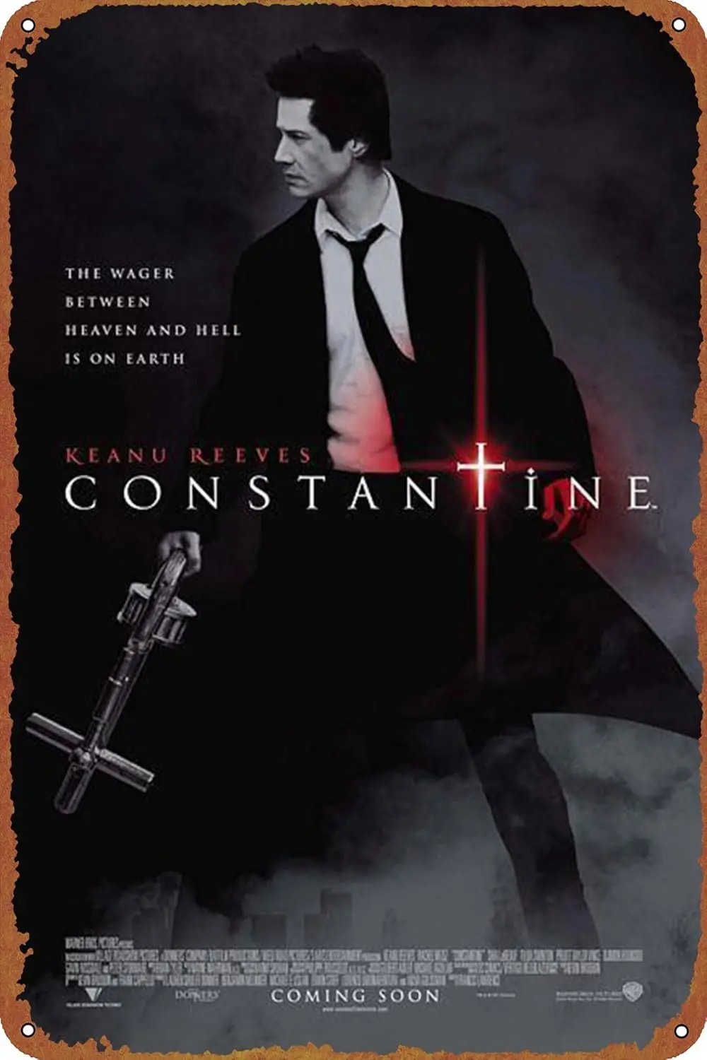 Constantine Poster Sign Metal Tin Sign Wall Art Decor - Retro Sign for Home Decor Gifts -