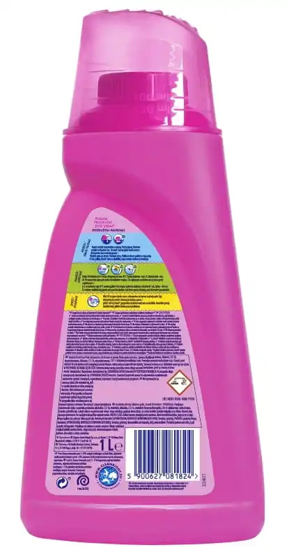 مزيل البقع السائل يتلاشى للأقمشة الملونة ، 1 لتر