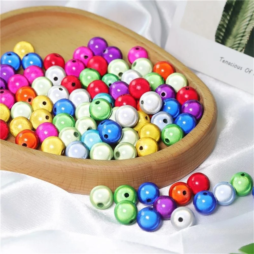 About20-200pcs Colorful Reflective Laser Fantasy Acrylic Ball DIY Handmade Jewelry Materials Self Made Bracelet Necklace Accesso
