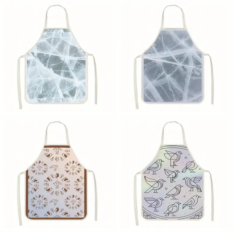 

Icy & Birdy Aprons Linen Apron, Suitable For Kitchen Cooking, Parent-Child Interaction, Painting And Other Scenarios