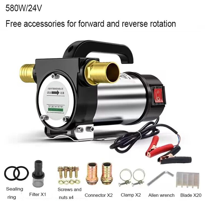 Diesel Pump Fuel Dispenser 580W Forward And Reverse Electric Self-Priming Pump