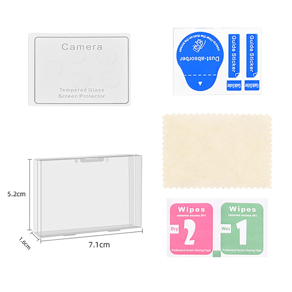 1/2 set di pellicole protettive per accessori per droni con pellicola temperata per obiettivo sensore fotocamera DJI Mini 3 Pro