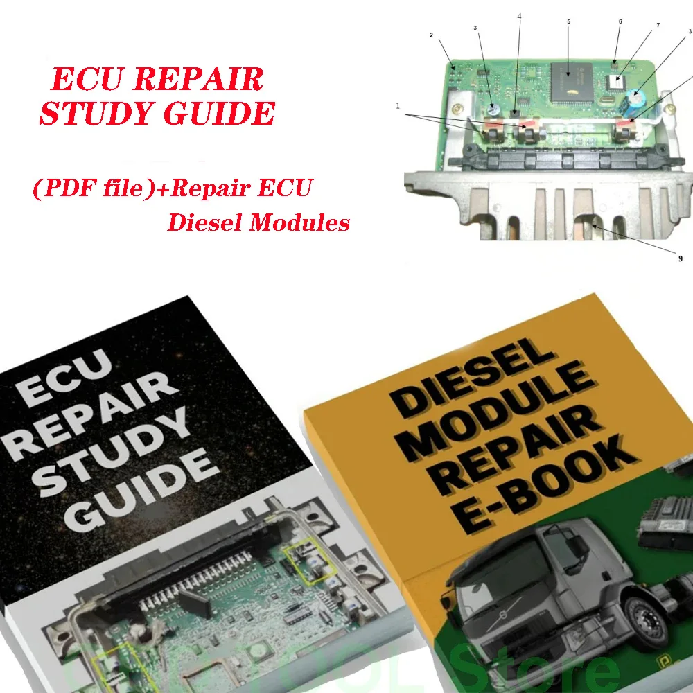 ECU Repair Module Course Study Guide  EPROM TEST Progranmming ECU Teaching PDF  RESISTORS SOCKET SMD Simulator Car Diagnostic