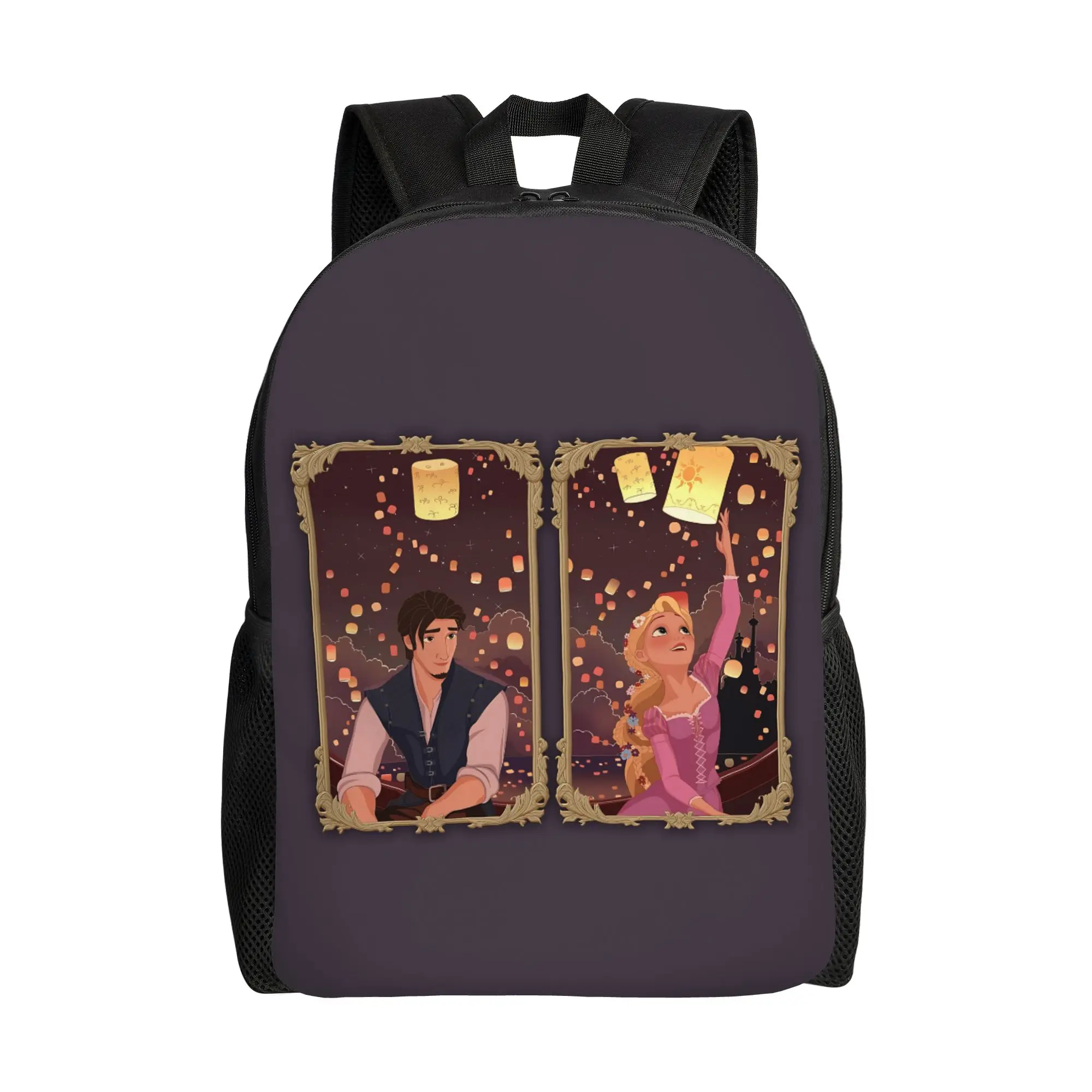 

1PC back to school Backpack Disney animation Daypack Tangled Rapunzel princess Casual For Work Retro Washable Rucksack