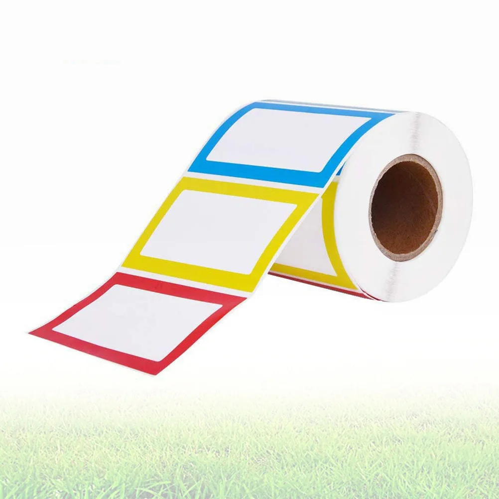150 Pcs Adhesive Lable Colored Envelopes Name Classification Label Sticker Blank Stickers Self Price White