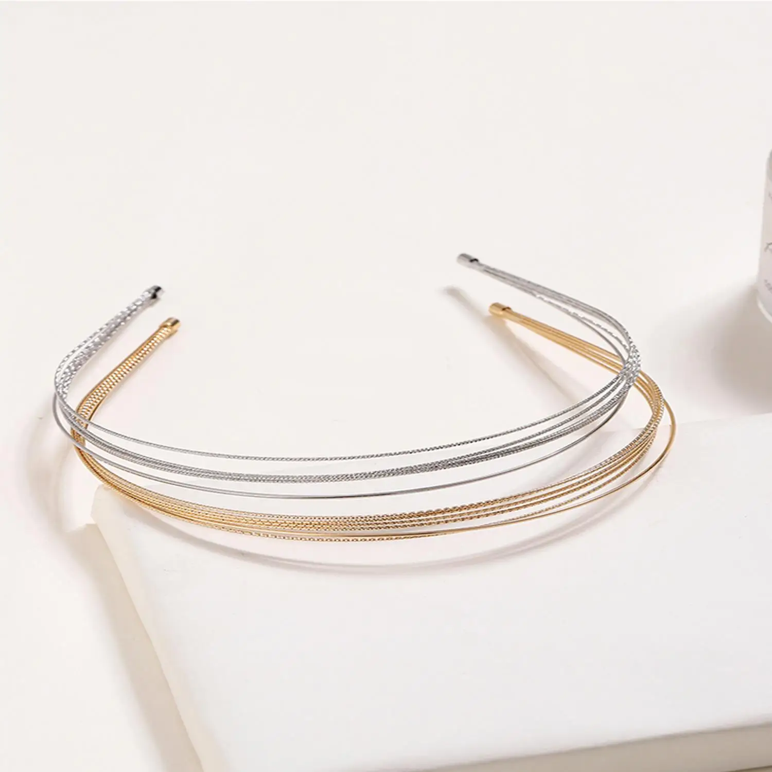 

Новые простые повязки на голову, женские двухслойные обручи для волос, ленты для волос, аксессуары для волос, гладкий обруч для головы