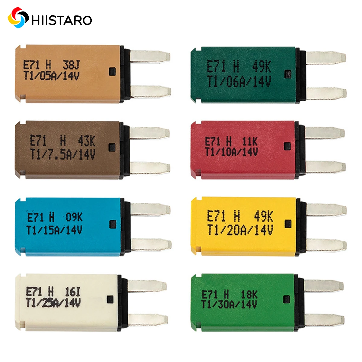 

8 шт. автомобильные предохранители для автофургонов, самовосстанавливающиеся предохранители, автоматические выключатели