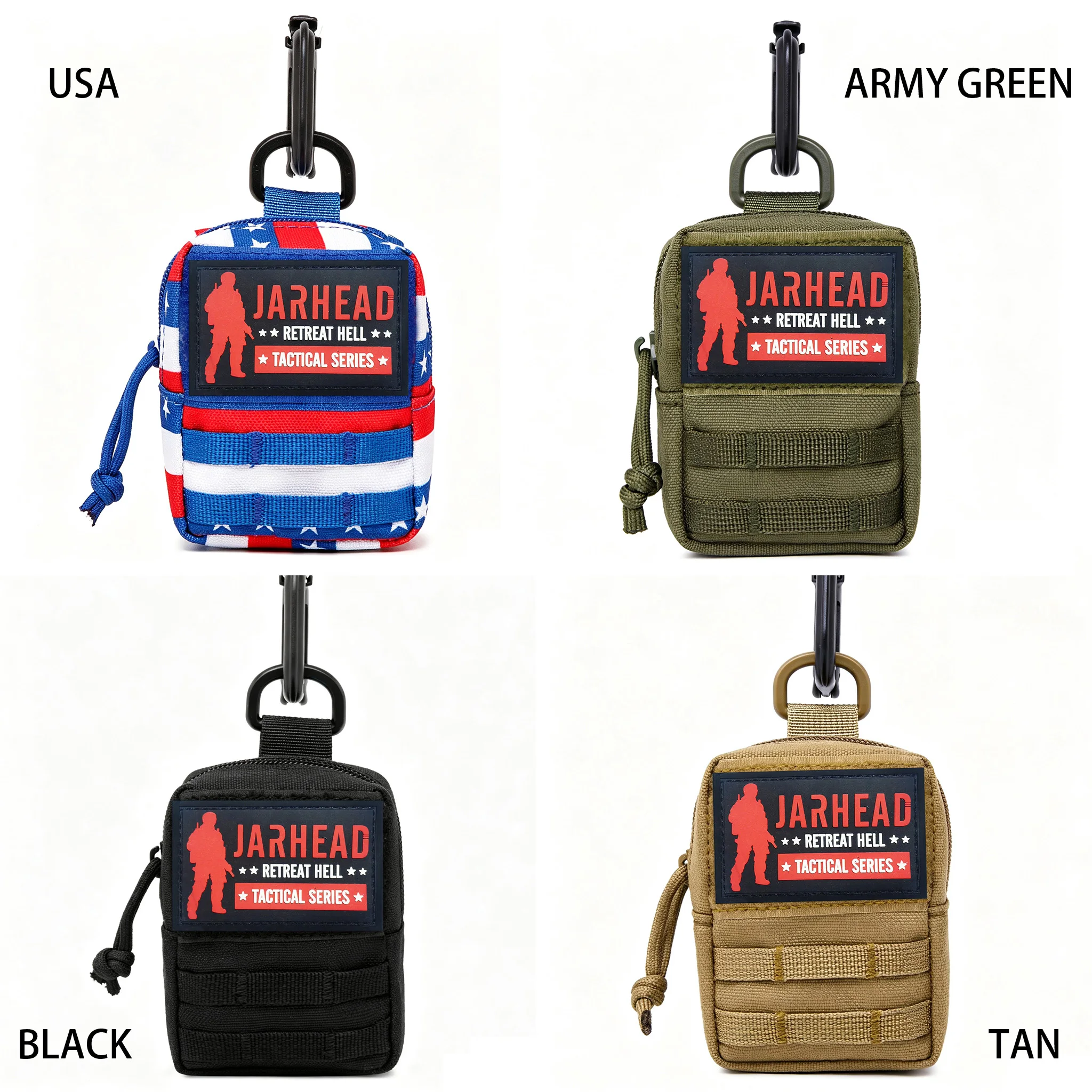 Outdoor Mini MOLLE Pouch Utility Lightweight Waist Packs EDC Tool Pouch Hunting Climbing Hiking Camping Backpack Accessories