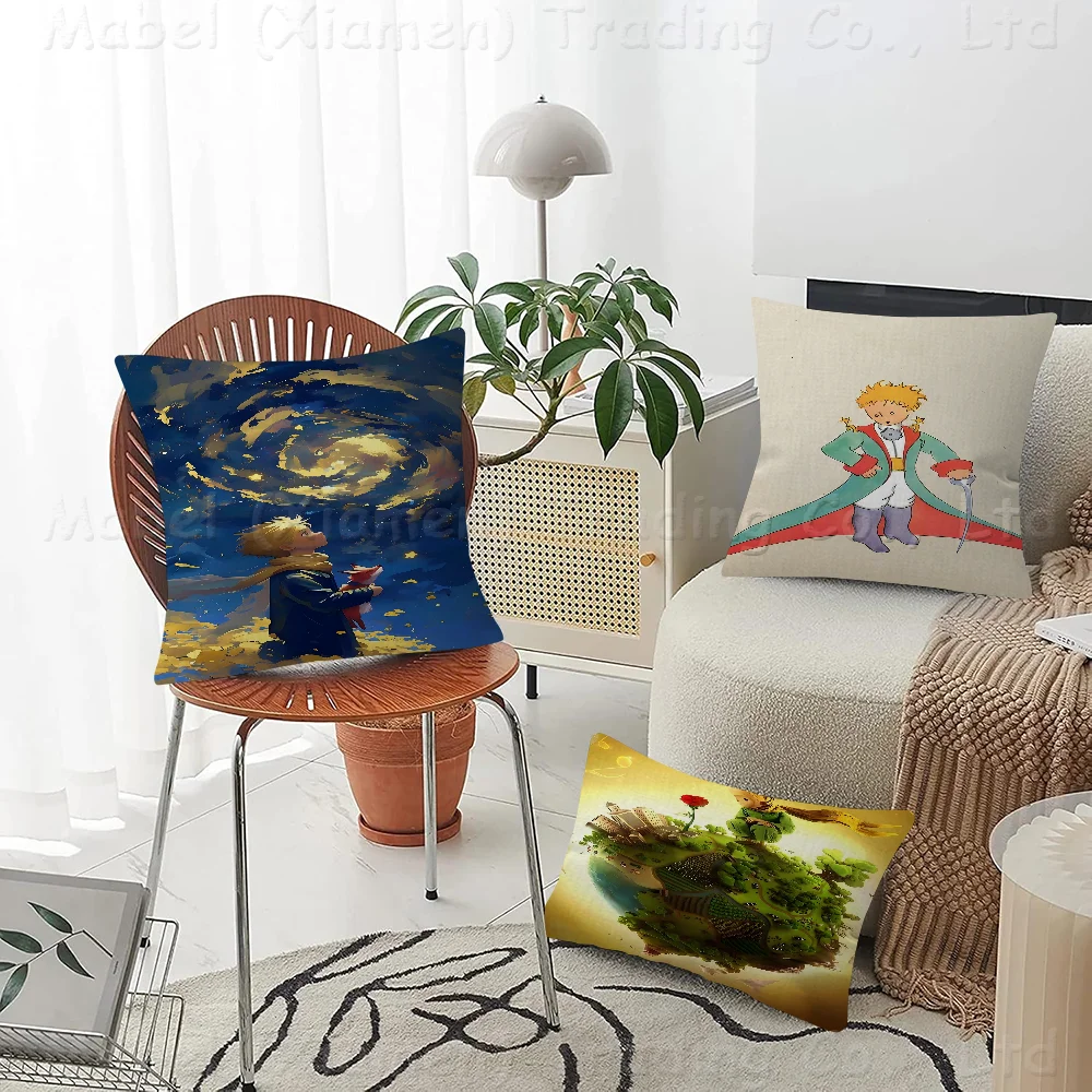 

The Little Prince Fox Movie Maple Design Cushion Cover Happy Autumn Harvest Decor Holiday Decorati Pillow Cover