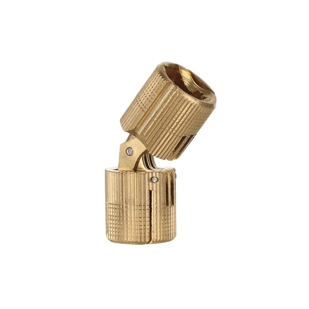 Brass Furniture Hinges 8-18mm Cylindrical  Cabinet Invisible Door Hinges for Hardware Gift Box
