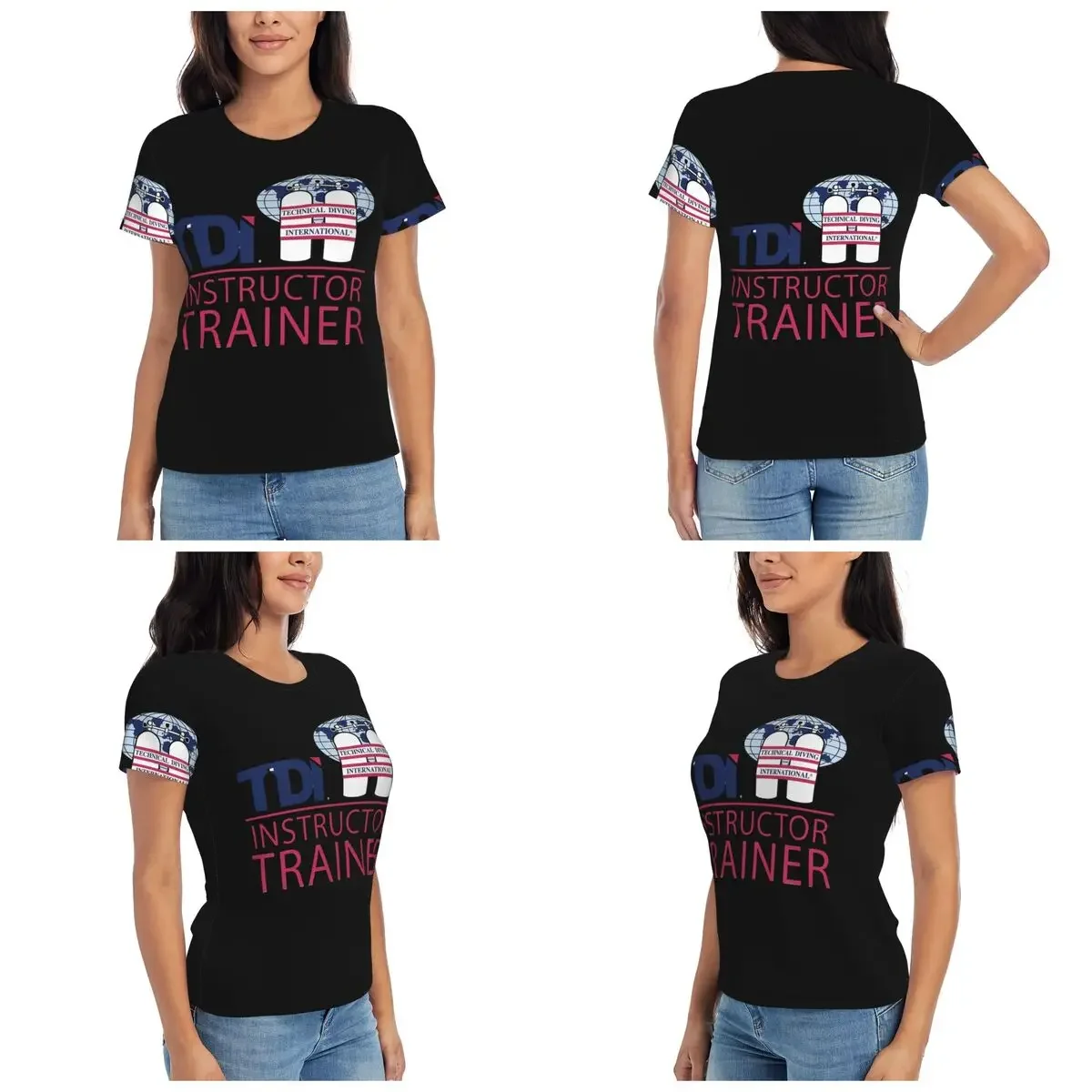 Scuba Diving International (SDI) T-Shirt Women Short Sleeve T Shirts O-Neck Clothing Cotton Summer Tees Streetwear