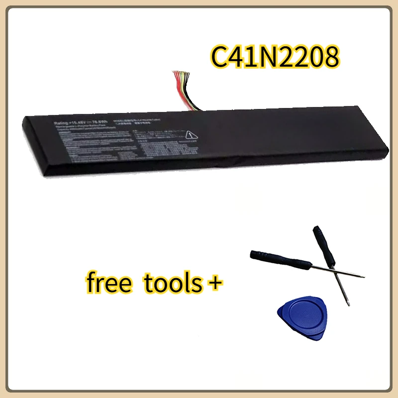 74Wh High Capacity C41N2208 Laptop Battery For ASUS ROG ALLY Gaming Handheld RC71L PC71L Handheld Game Console  With tools