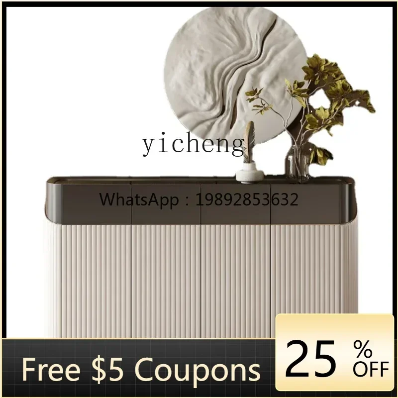 

Solid Wood Shoe Cabinet Home Doorway American Light Luxury Home Entrance Cabinet Living Room