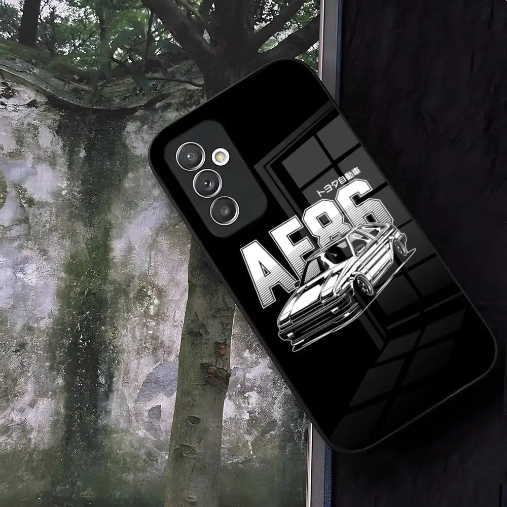 Anime Initial D AE86 Phone Case Glass for Samsung Galaxy S24 S25 S22 S20 S23 S21 Ultra Fe Plus A16 A34 A54 A24 A52 A53 Coque